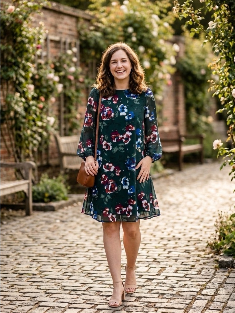 Calvin Klein Floral Print Shift Dress NWT